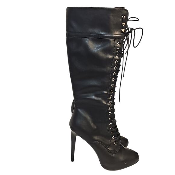 Caley boots Thigh High Blcck Size 9 - Picture 4 of 12